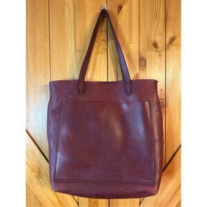 Madewell The Medium Transport Tote Dark Cabernet Leather